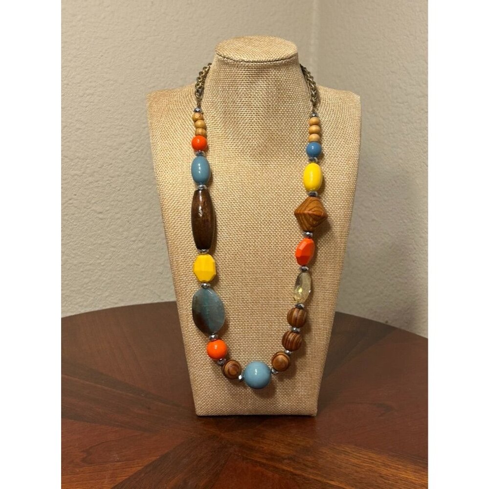 Anthropologie Pieced Prism Chunky Statement Necklace